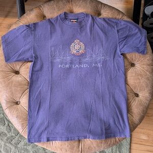 Signal Sport Single Stitch Vintage Portland, Maine XL Purple T-shirt Men's